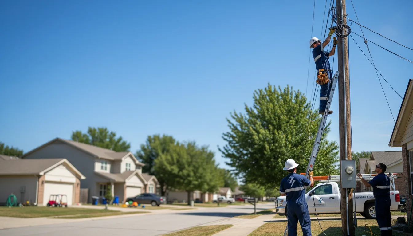 Residential electrician providing installation services in Leonard, MN